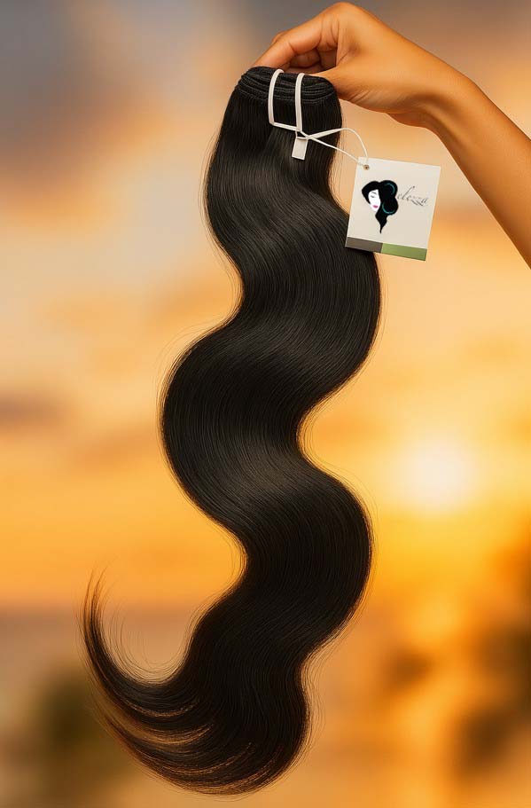 Dewi Natural Body Wavy Bundle – 100% Virgin Human Hair
