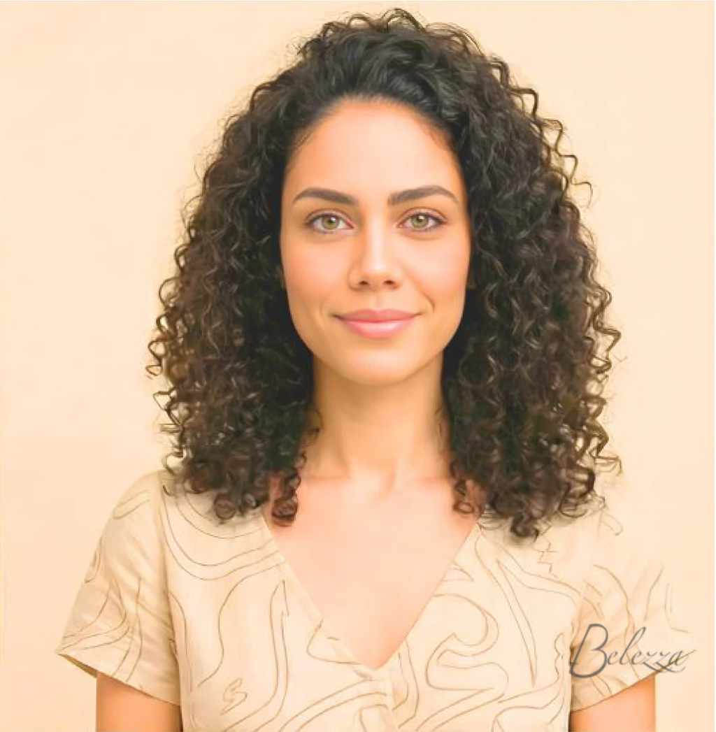 Watermarked - Leela Natural Curly Wig – 100% Virgin Human Hair