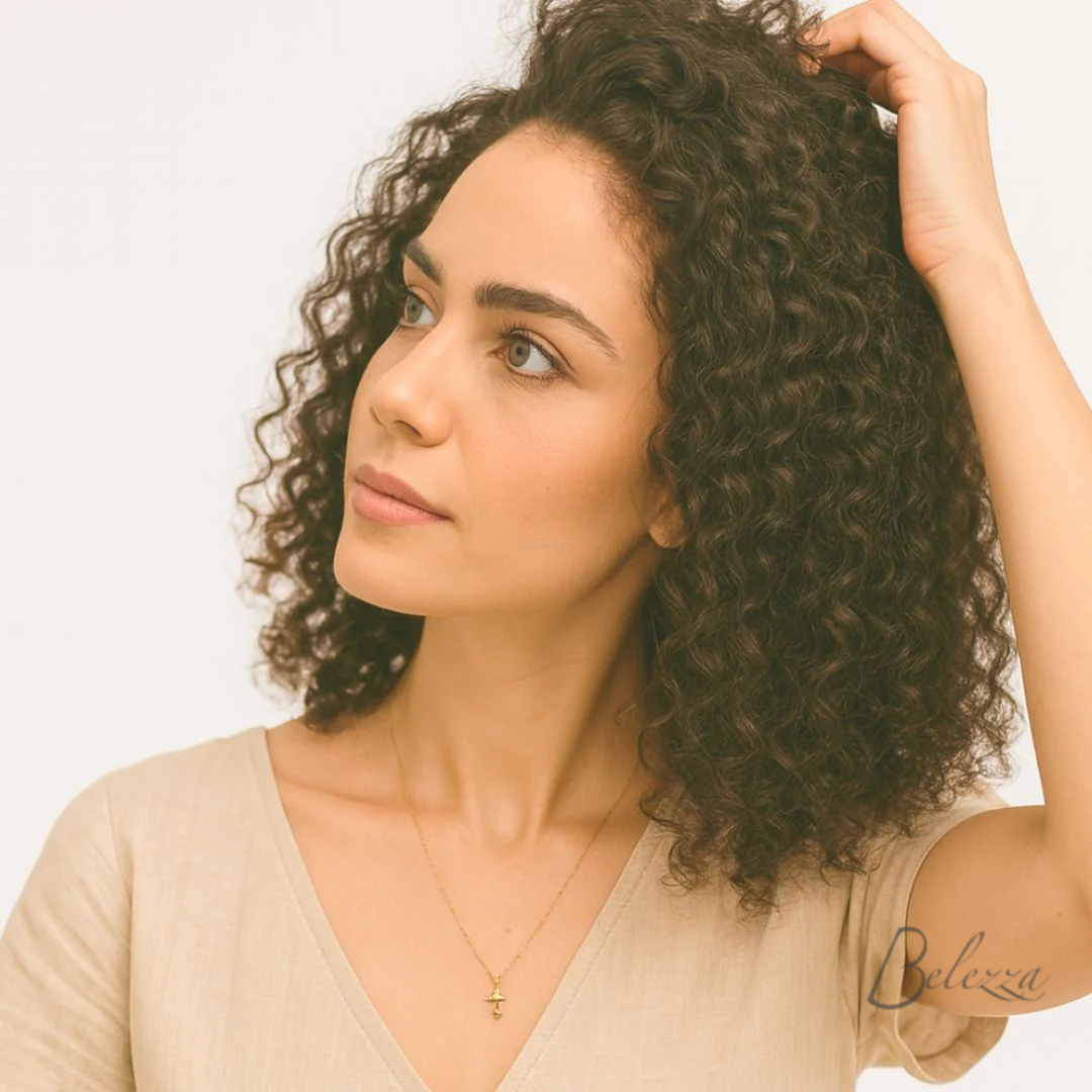 Watermarked - Leela Natural Curly Wig – 100% Virgin Human Hair