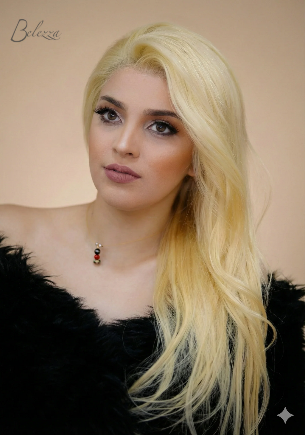 Watermarked - Ishani Platinum Blonde Wig – 100% Virgin Human Hair