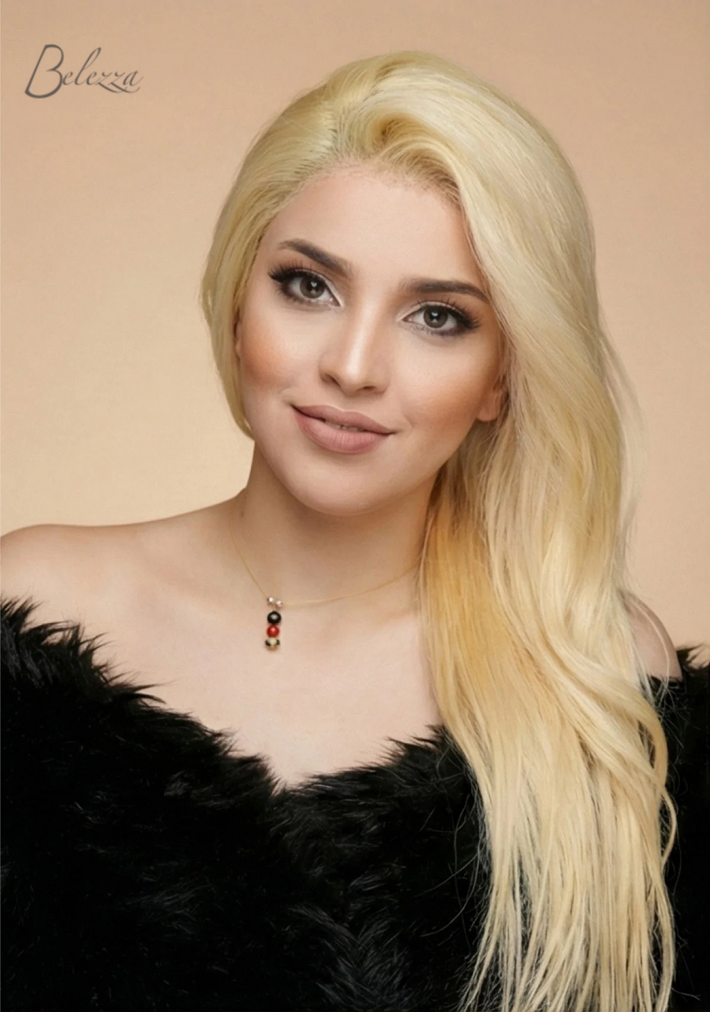 Watermarked - Ishani Platinum Blonde Wig – 100% Virgin Human Hair
