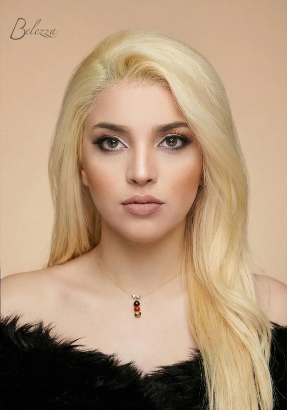Watermarked - Ishani Platinum Blonde Wig – 100% Virgin Human Hair