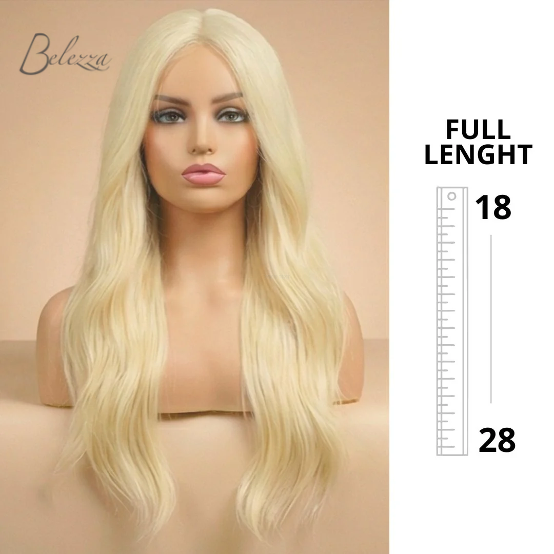 Watermarked - Ishani Platinum Blonde Wig – 100% Virgin Human Hair