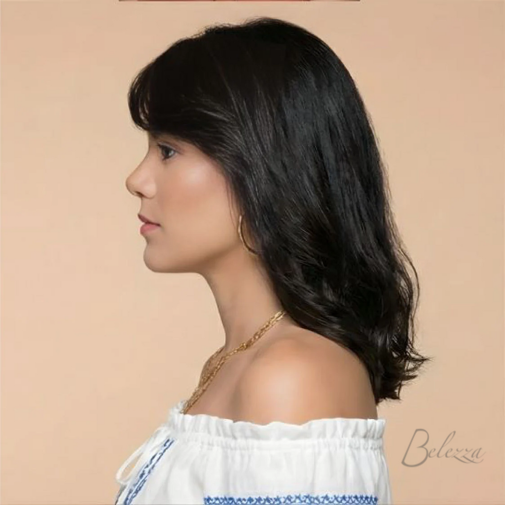 Watermarked - Sahana Medium Bob Wig – 100% Virgin Human Hair