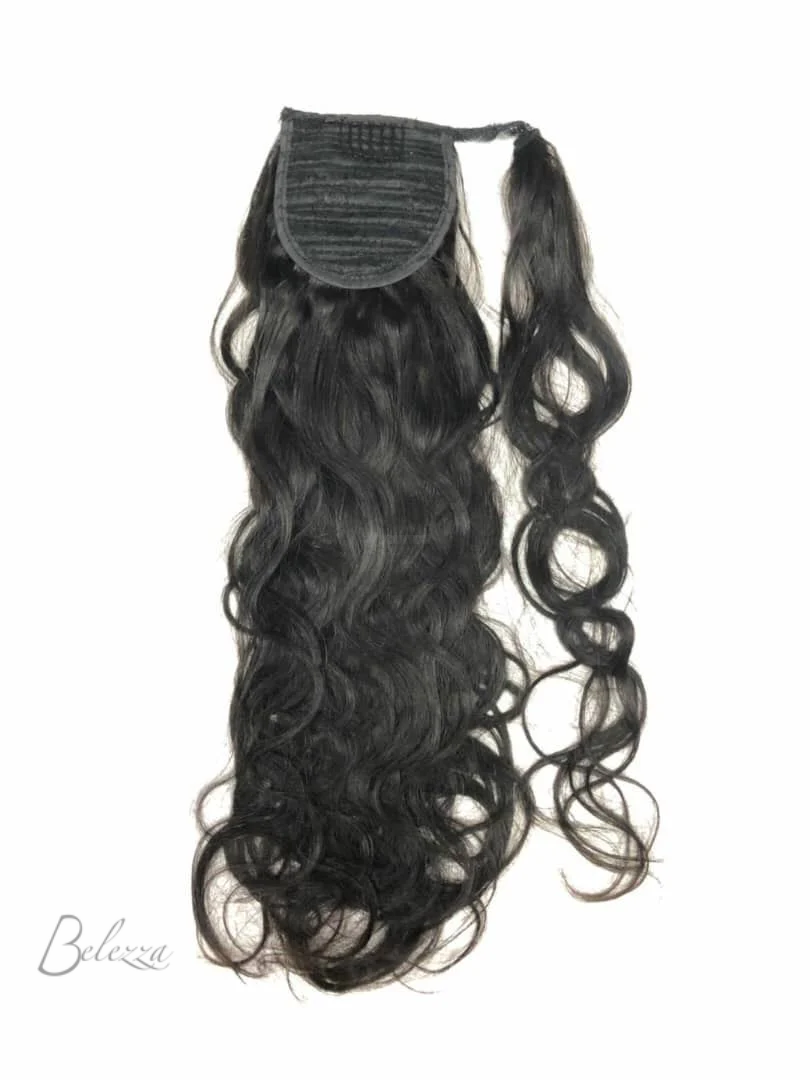 Watermarked - Natural Body Wave Hair Ponytail